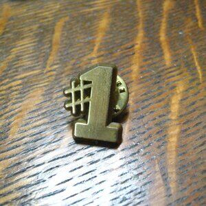 Number One #1 Winner Vintage Lapel Pin